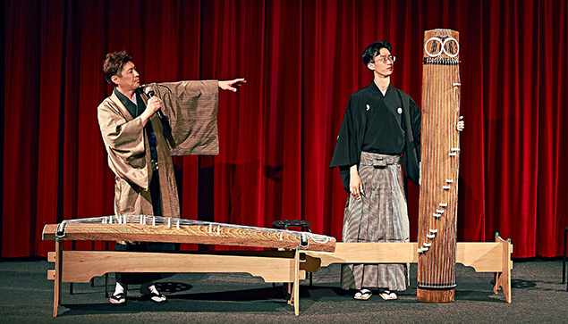 楽器紹介：箏（上原、小室）